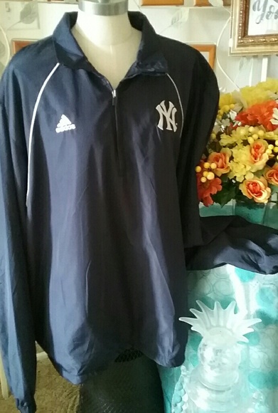 Adidas Men's (NY logo) Pullover Windbreaker - Picture 3 of 8